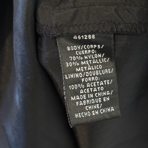 Jill Stuart Tea A-line Dress Black Gold Floral Embroidered Lace Romantic Gothic - Picture 15 of 16